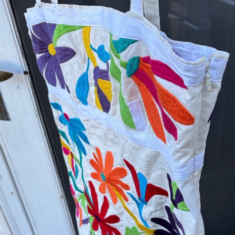 Tory Burch Ladies White Embroidered Floral Art Cotton Tank Top-6 - Picture 14 of 14